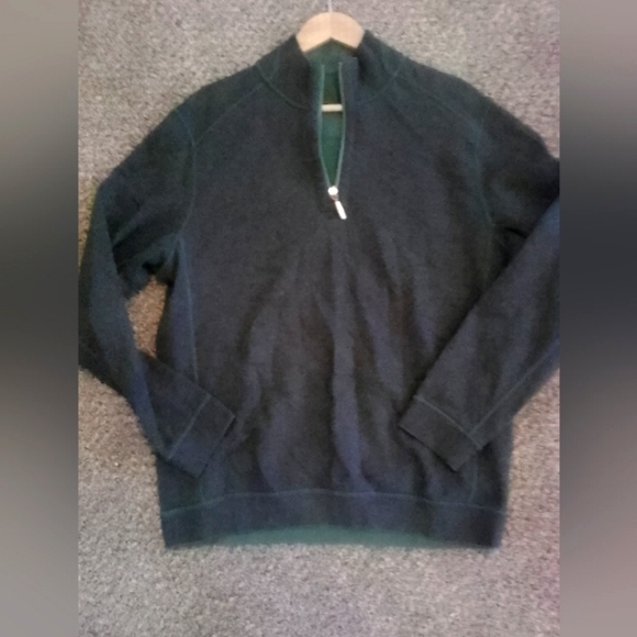 Tommy Bahama Other - Tommy Bahama Reversible Gray/Green Zip Up